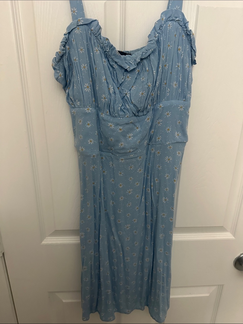 Trixxi Light Blue Daisy Maxi Dress